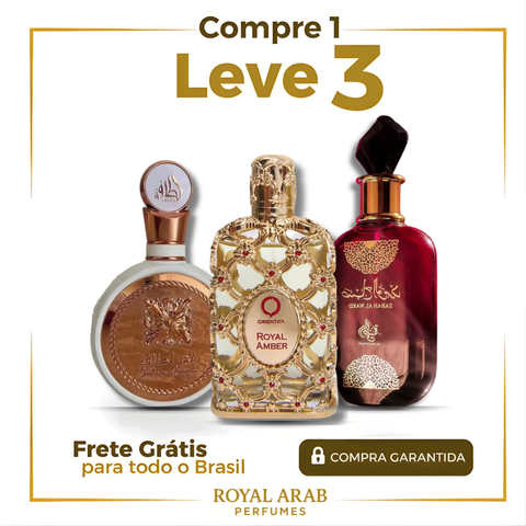 PROMOÇÃO COMPRE 1 LEVE 3 - Sabah Al Ward, Fakhar e Royal Amber - Queima de Estoque🔥  - 100ml Cada